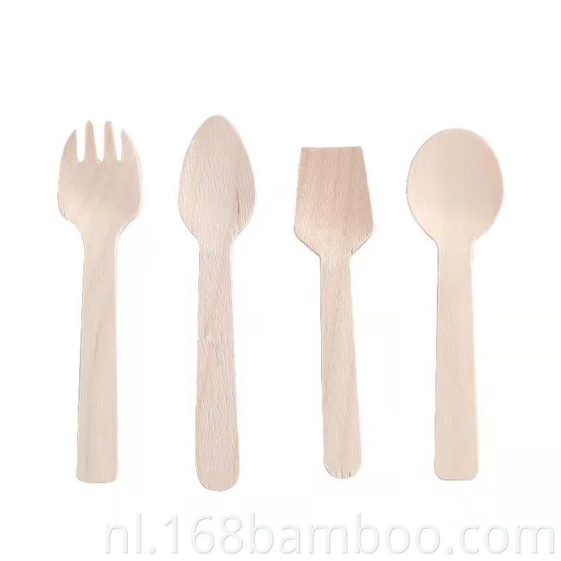 Birch wooden fork